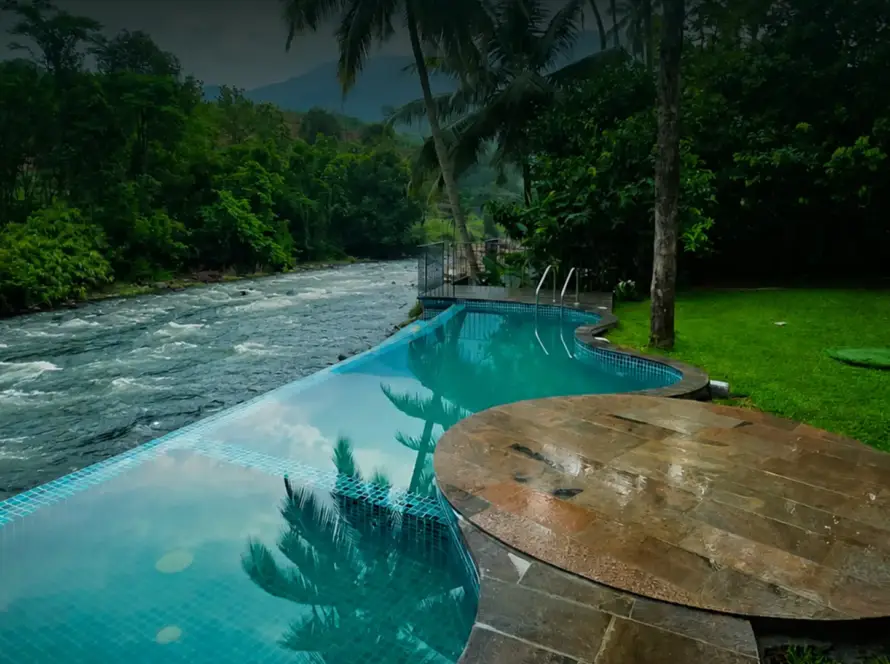 luxury private pool villa